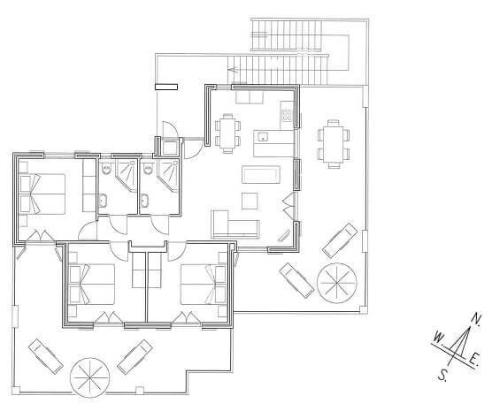 Floor plan of apt 1